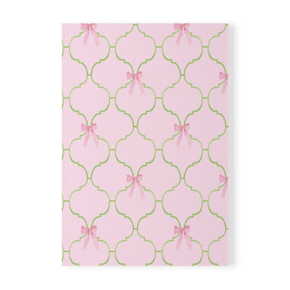 Watercolor Bow Softcover Notebook