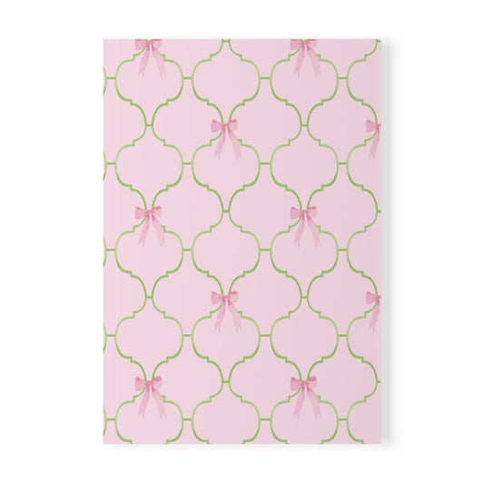 Watercolor Bow Softcover Notebook