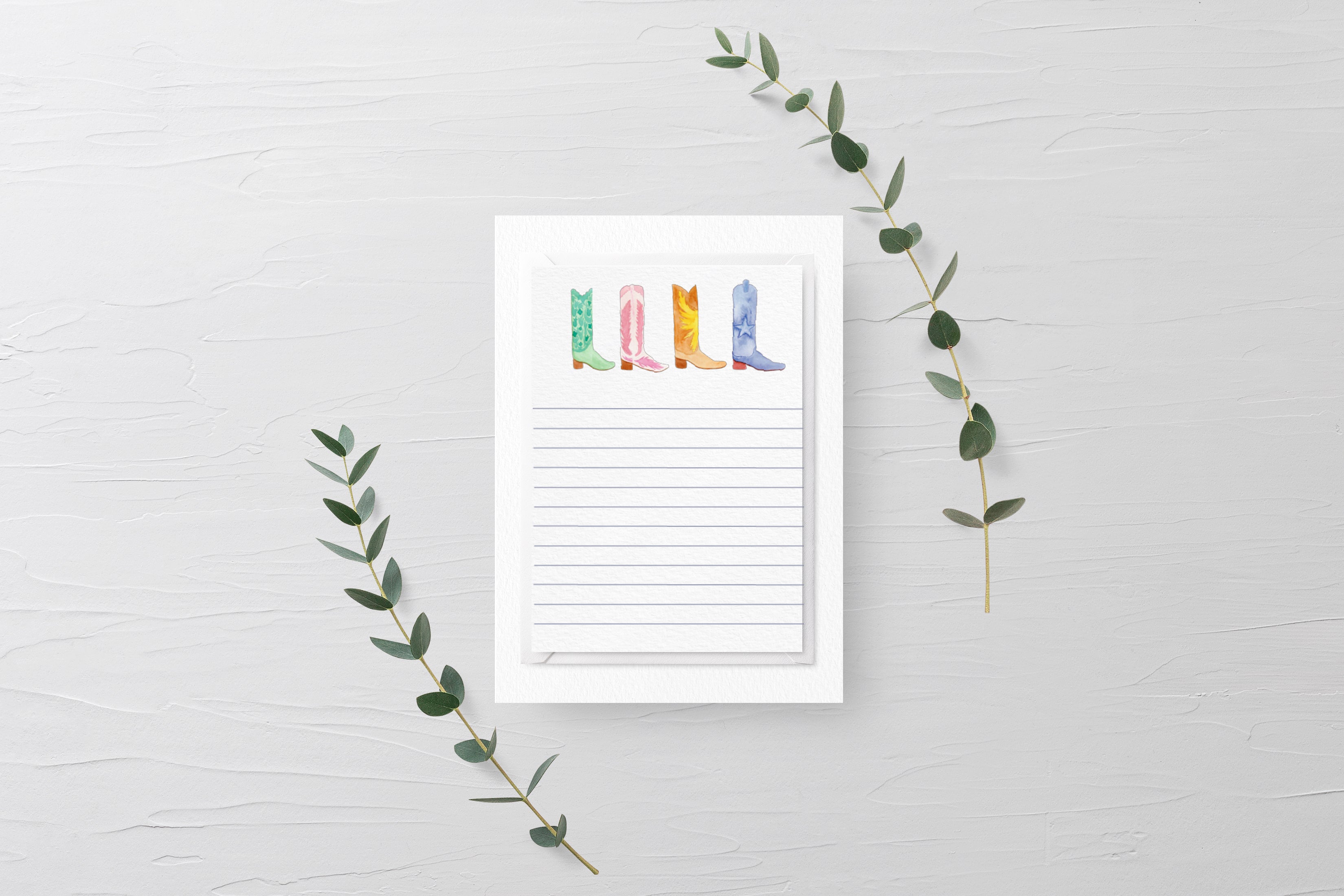 Cowboy Boots Notepad – Magnolia Paperie
