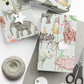 Watercolor Party Animal Gift Wrap