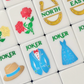 Mint & Roses  Mahjong Tile Set with Matching Mat & Shufflers