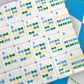 Mint & Roses  Mahjong Tile Set with Matching Mat & Shufflers