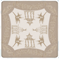 Watercolor Pagoda Mahjong Mat