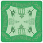 Watercolor Pagoda Mahjong Mat