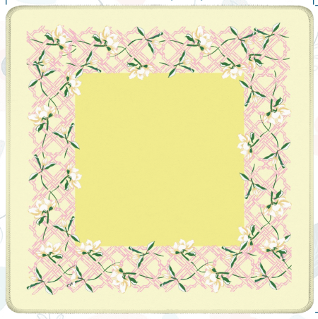 Magnolia Trellis Mahjong Mat