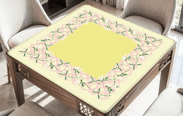 Magnolia Trellis Mahjong Mat