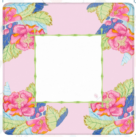 Watercolor Tobacco Leaf Mahjong Mat