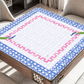 Watercolor Rattan Cane Mahjong Mat