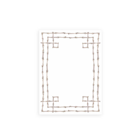 Bamboo Border Notepad