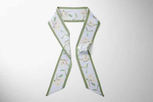Magnolia Silk Twilly Scarf