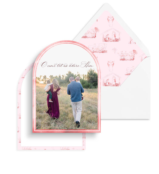 Nativity Toile Christmas Card